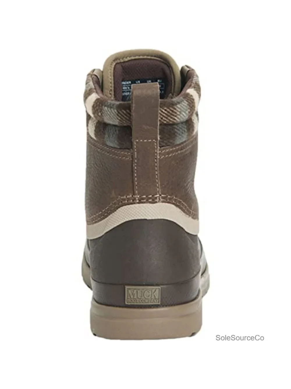 Women's Leather Duck Boot Waterproof Lace-Up Winter
